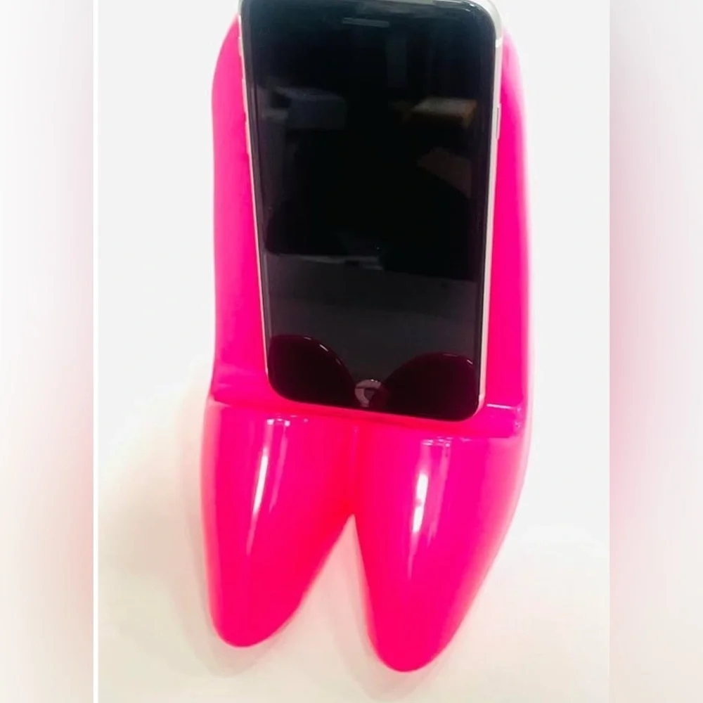📱🆕📱High-Heeled Shoe-Shaped Cell Phone Holder In Pink